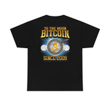 Bitcoin Rock front and back too the moon