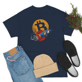 Bitcoin Rock front and back too the moon