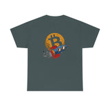 Bitcoin Rock front and back too the moon