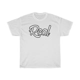 Real Tee White with black outer