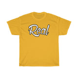 Real Tee White with black outer