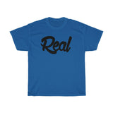 Real Tee Black font