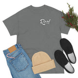 Real Front and Back White Font Tee