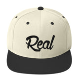 Real Puff Snapback Hat