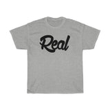 Real Tee Black font