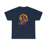 Bitcoin Rock front and back too the moon