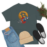 Bitcoin Rock front and back too the moon