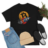 Bitcoin Rock front and back too the moon