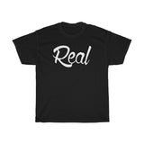 Real Tee White with black outer