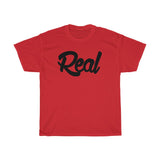 Real Tee Black font