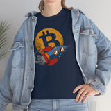 Bitcoin Rock front and back too the moon
