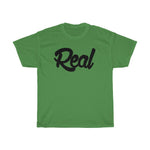 Real Tee Black font