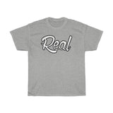 Real Tee White with black outer